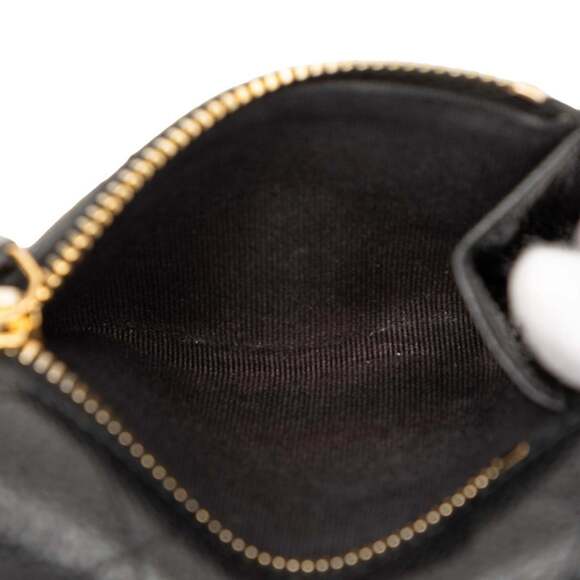 CHANEL Black Caviar Leather Logo Wallet - Picture 5 of 8